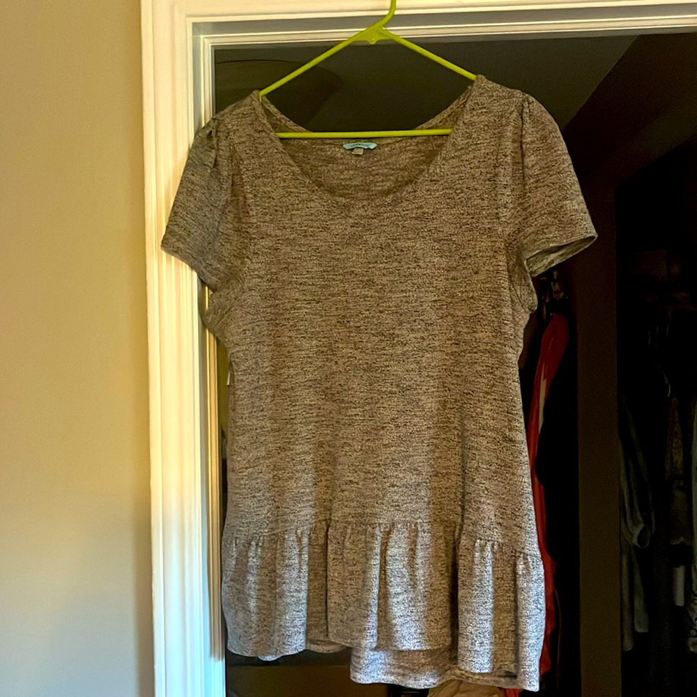 Tunic super soft grey black heather